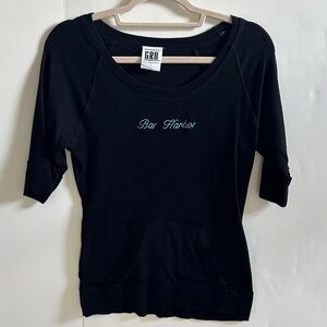 Black Women's Top- Bar Harbor